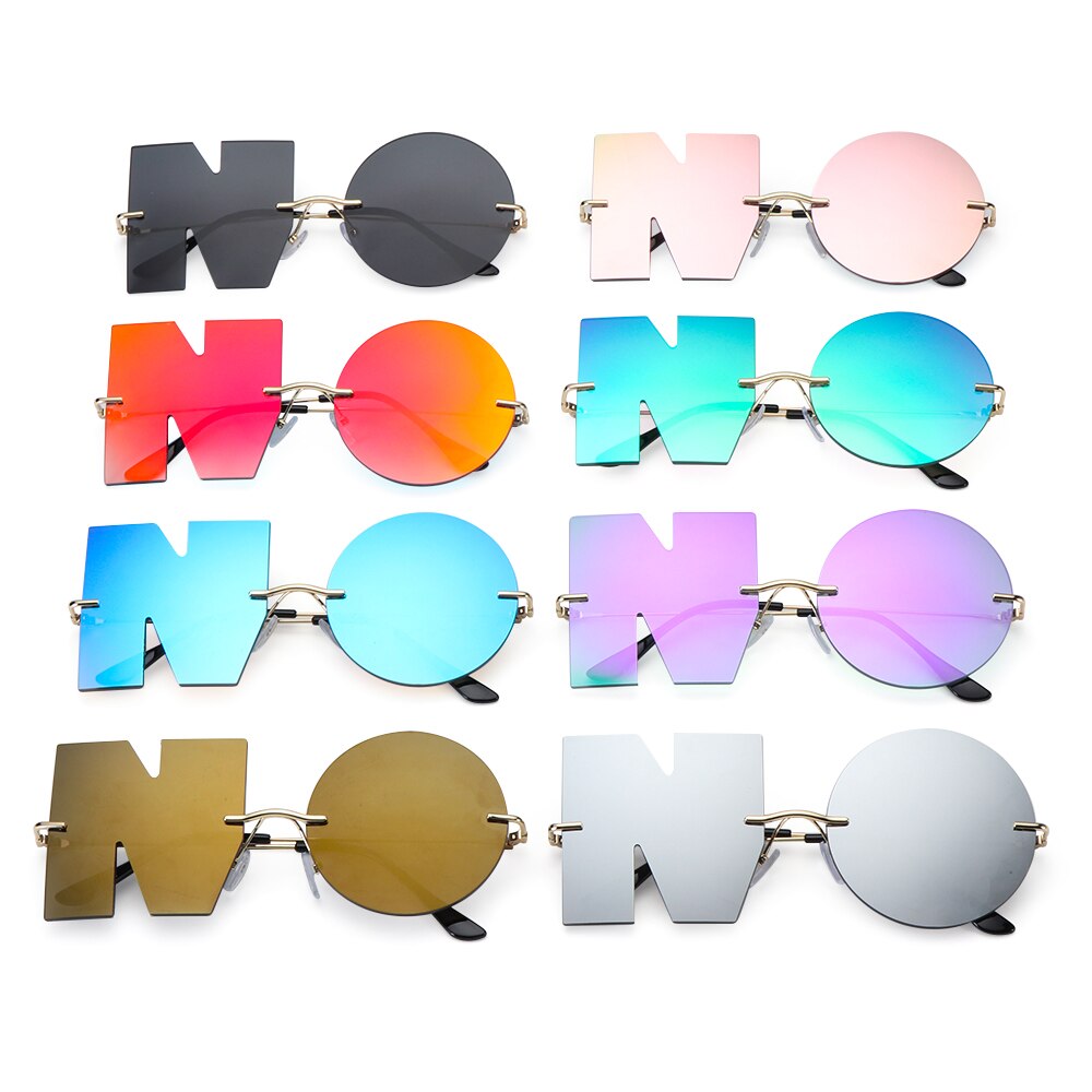 Óculos de sol estilosos 'skie metal sunglasses UV400 óculos de sol femininos