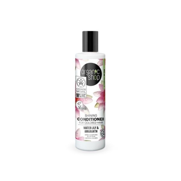 Organic Shop Kiiltoa antava hoitoaine värjätyille hiuksille 280ml
