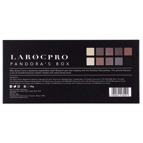 LaRoc Pro Pandora's Box - Palette di ombretti metallici