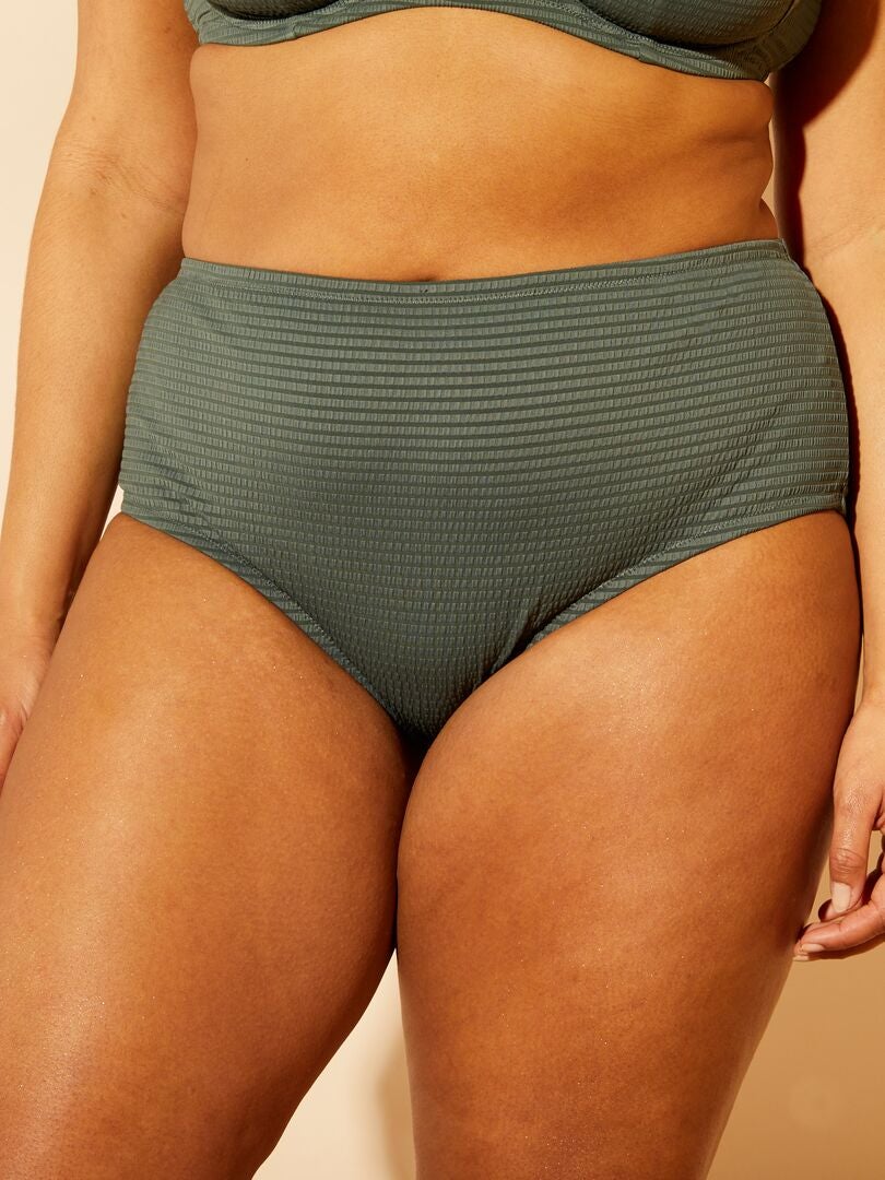 Seersucker bikinibroekje - GROEN
