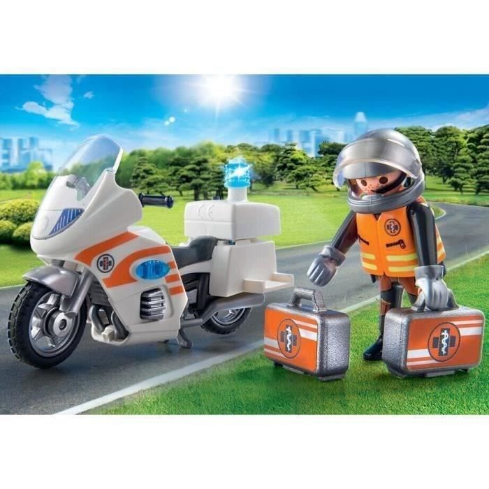 PLAYMOBIL - 70051 - City Life Les Secouristes - Urgentiste et moto