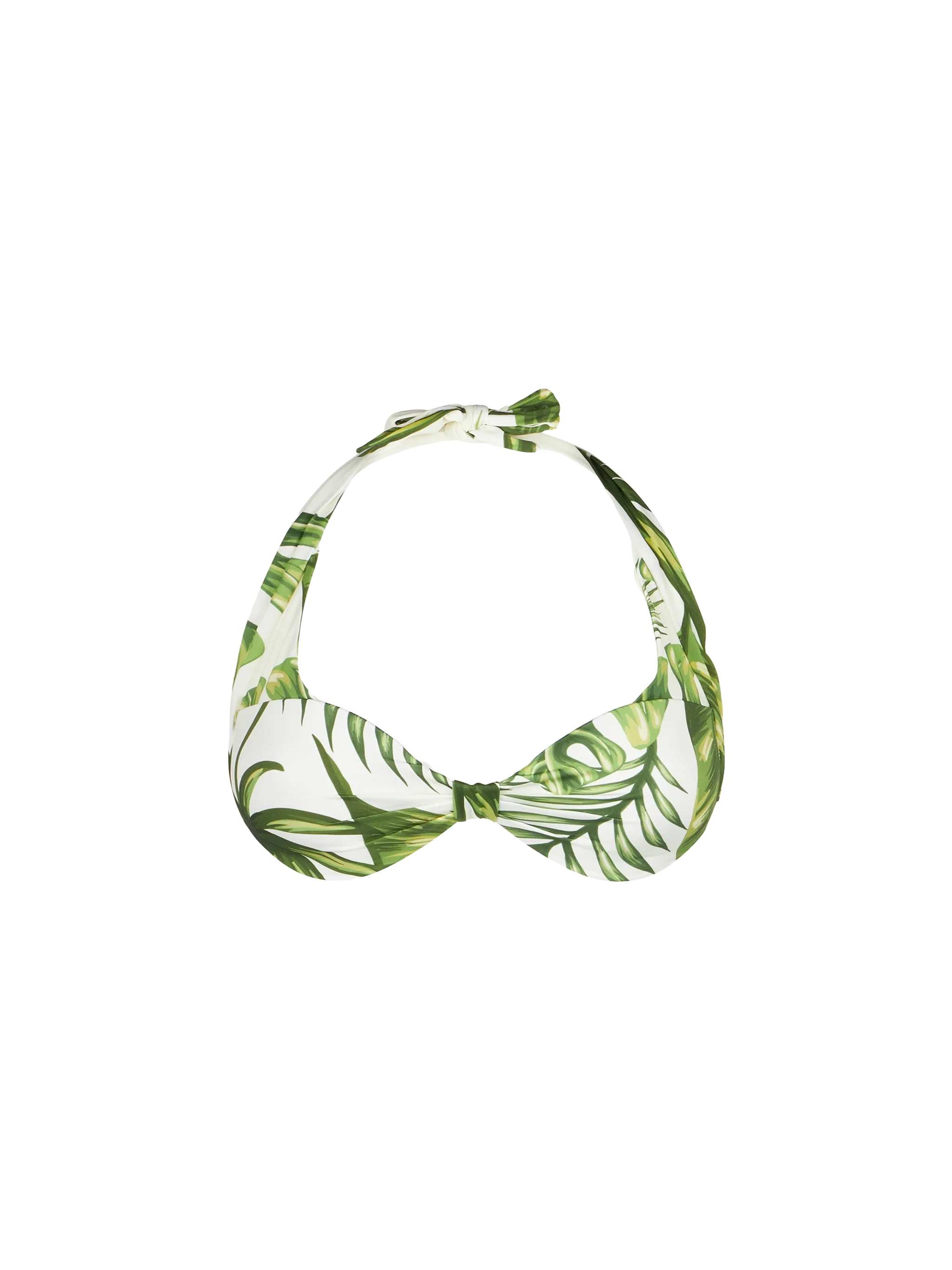 Bralette met tropische bladprint