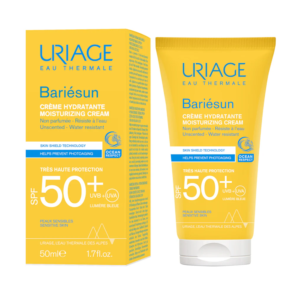BARIESUN Crema Solare Idratante SPF50+ Senza Profumo - Solare viso alta prot.