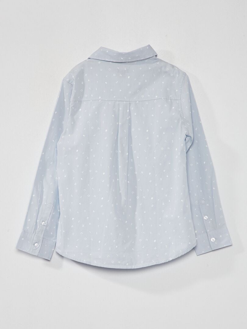 Camisa de popeline - AZUL
