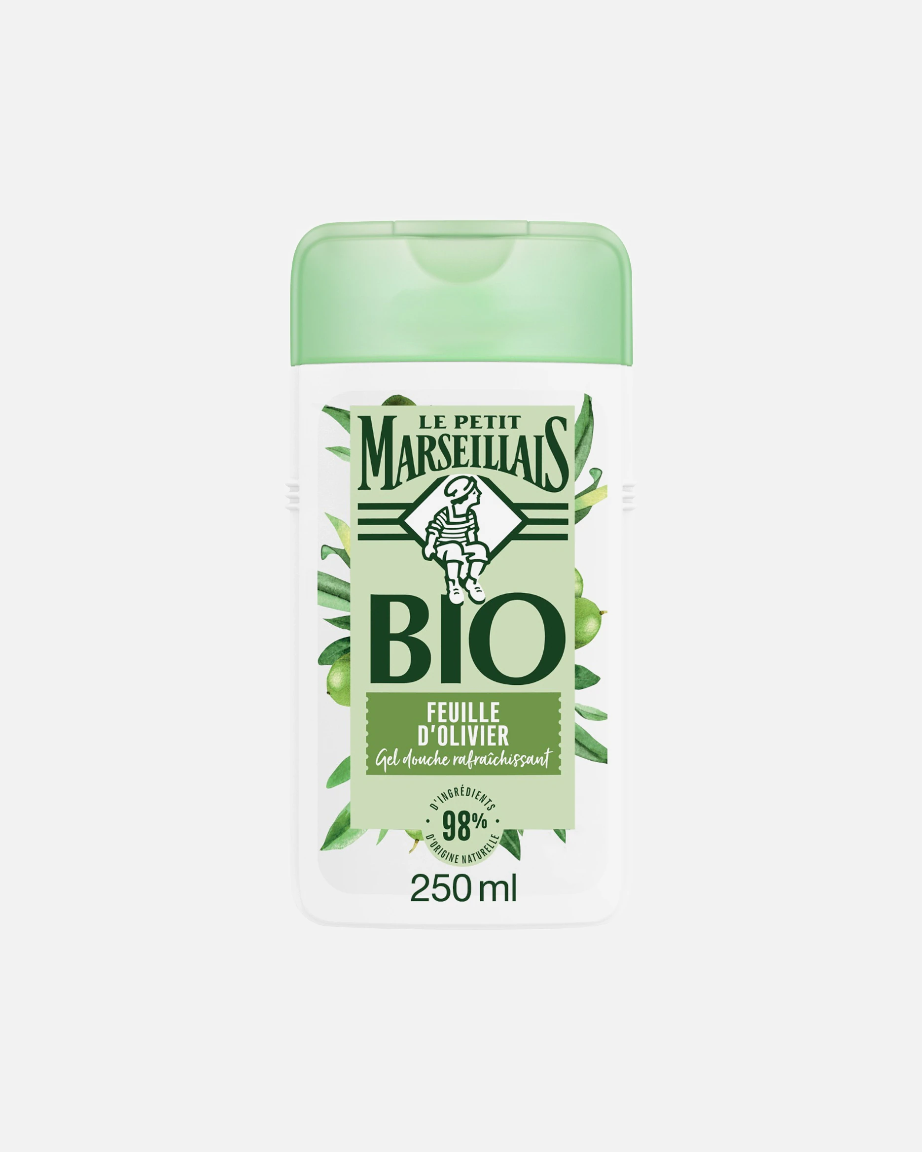 Le Petit Marseillais Gel Douche Bio Rafraichissant[[,]] au pH neutre[[,]] Feuille d'Olivier[[,]]