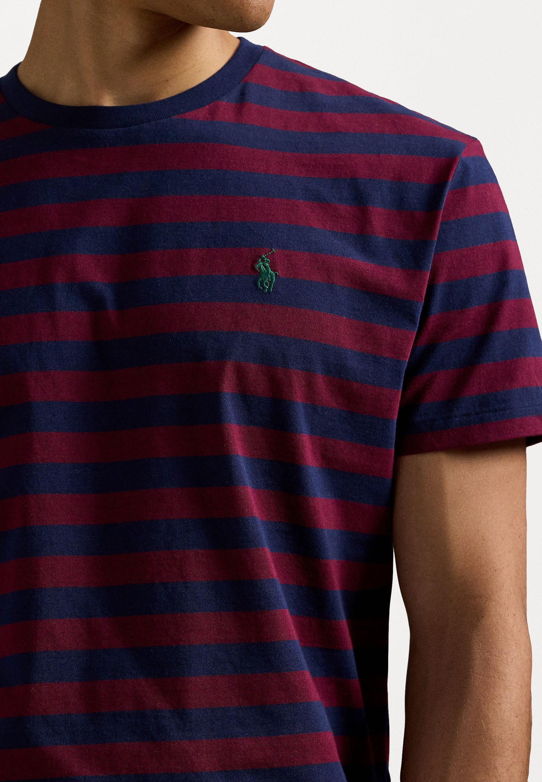 Polo Ralph Lauren SSCNCMSLM2-T-shirt met korte mouwen - T-shirt met print - klassiek wijnrood/marineblauw