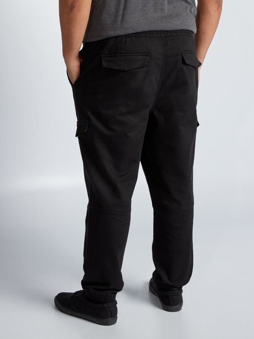 Chino broek met zijzakken - zwart