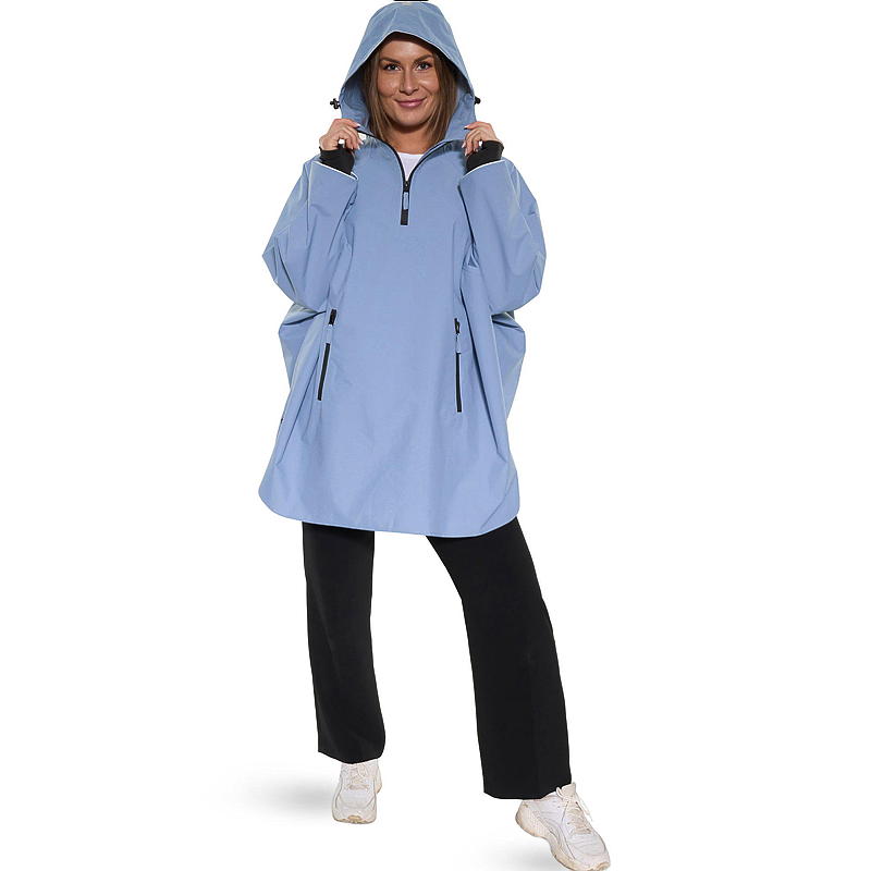Regnponcho i en storlek
