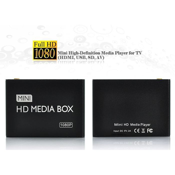 Media Center Lecteur Tout Format Full HD 1080P Disque Dur Carte SD Et Clé USB YONIS