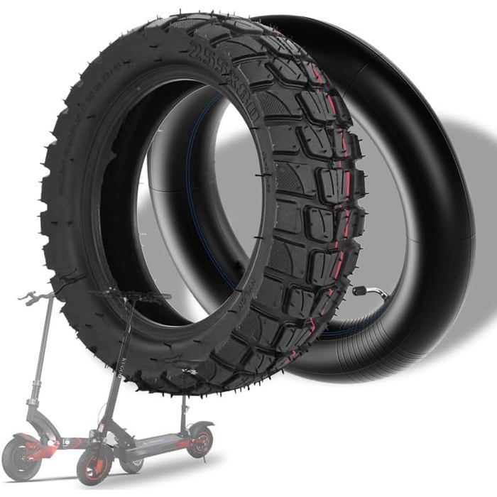 Pneu externo - SIKSOG - 255X80 - Borracha - Compatível com patinetes elétricos - 10 polegadas