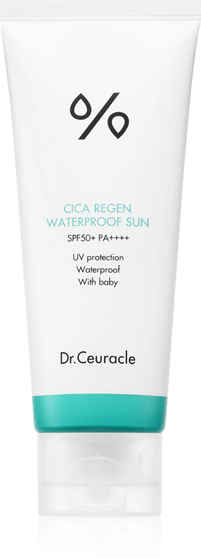 Protetor solar facial à prova d'água Dr.Ceuracle Cica Regen FPS 50+