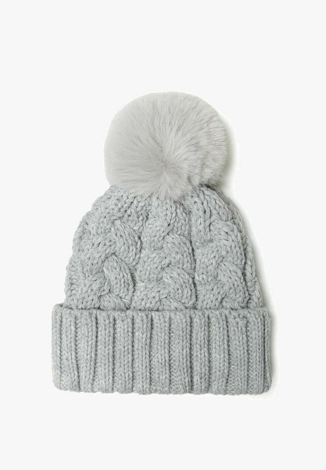 MINOTI CABLE POM - Berretto - grigio