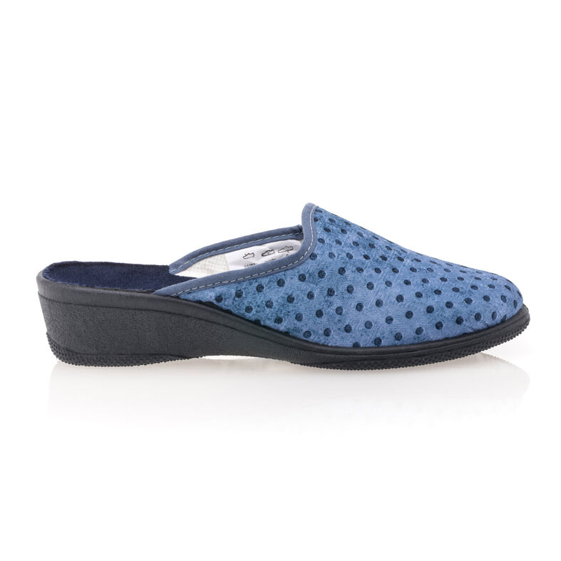 Blaue Damenpantoffeln