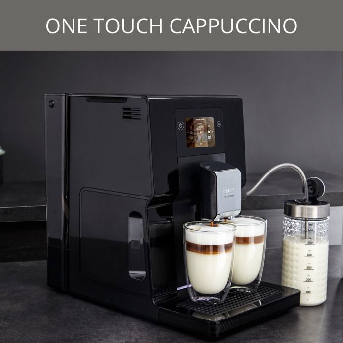 KRUPS Intuition Preference Coffee Machine, Bean Grinder, Espresso/Cappuccino Maker, Touchscreen EA873810