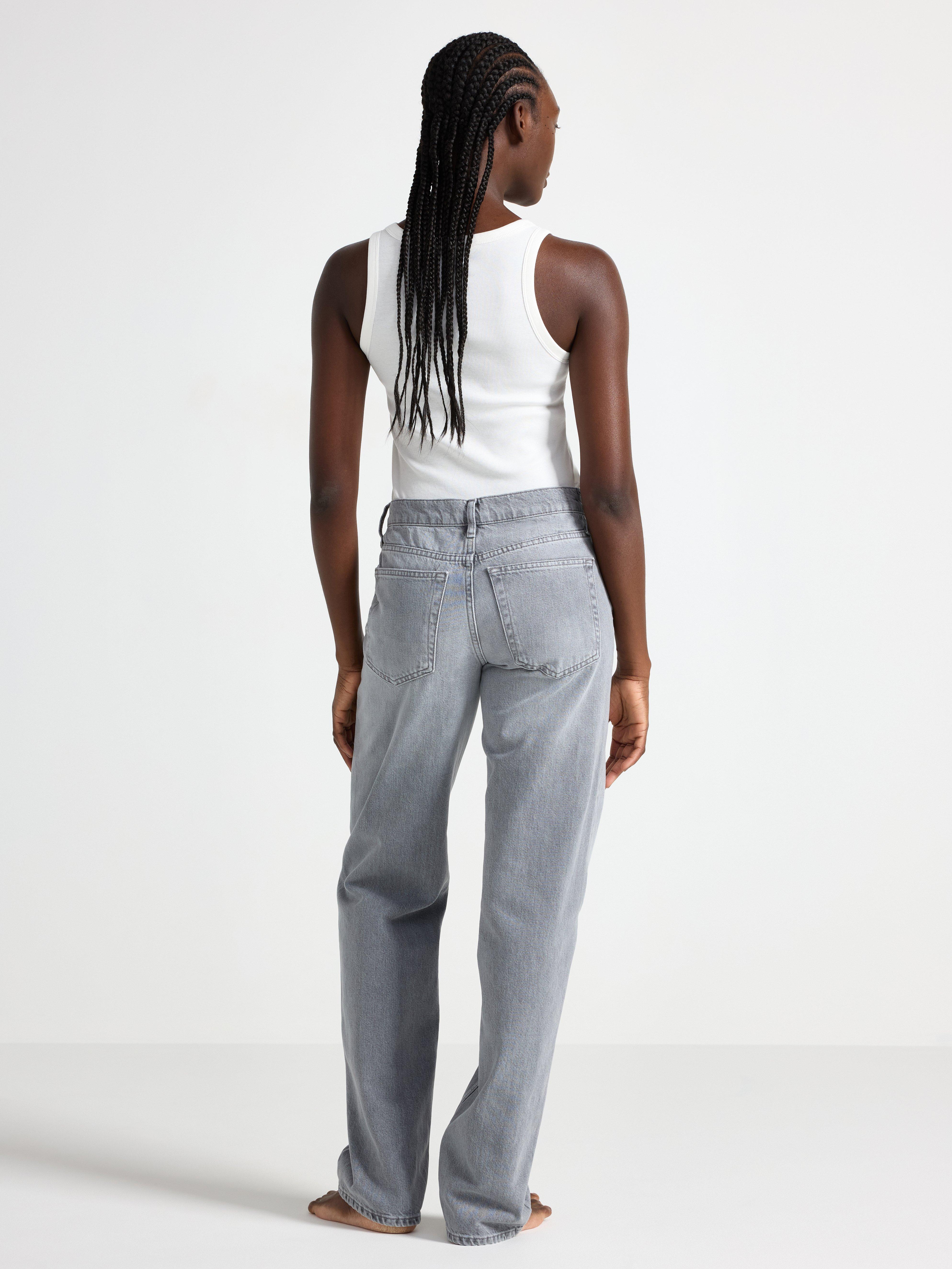 STRAIGHT Sia extra långa jeans Grey
