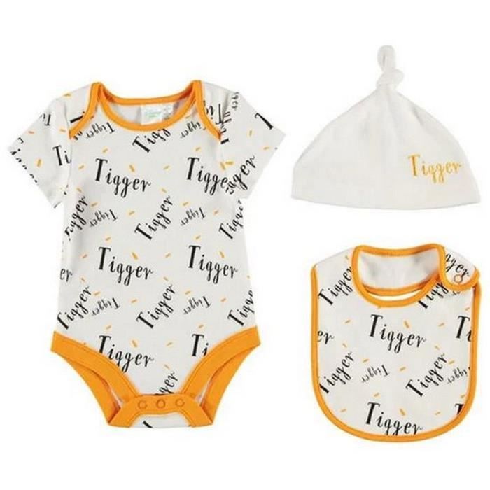 Pijama - DISNEY - Tigger - 4 piezas - 100% algodón - Bebé niño - Lavable a máquina