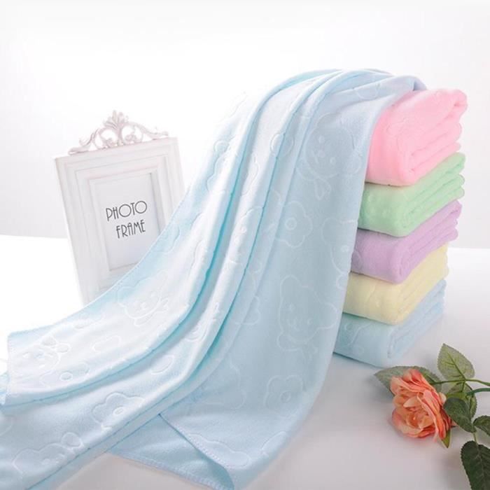 Lot de 5 draps de bain taille Jumbo Polyester Solid Home Gym Beach Serviette de bain