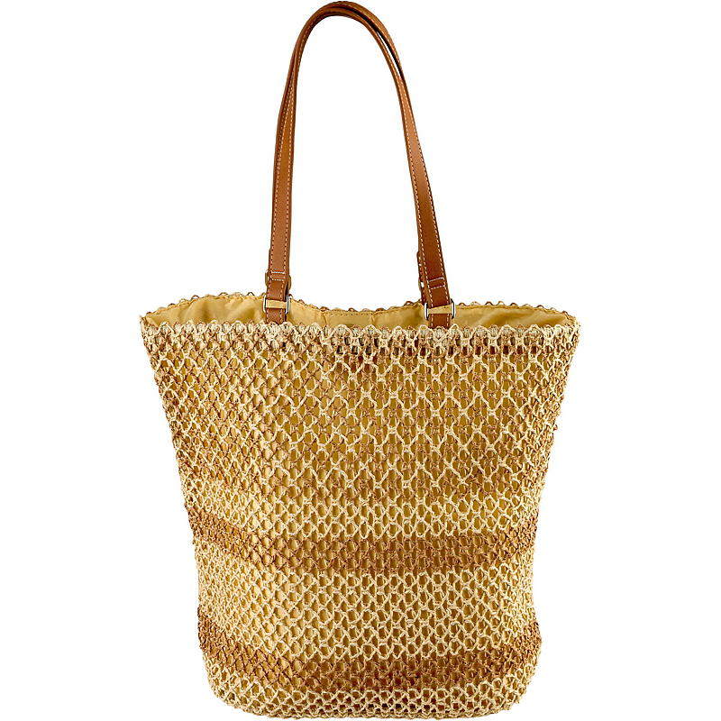 Borsa a tracolla intrecciata con fodera