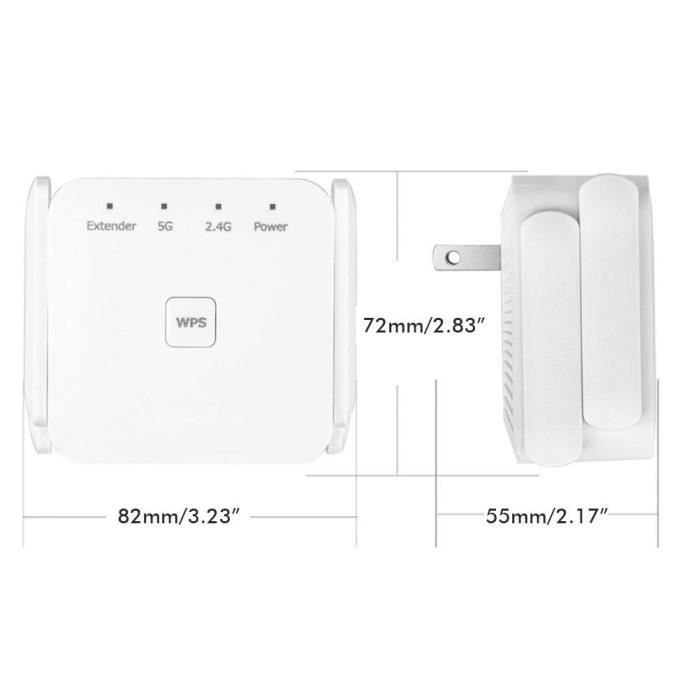 Ripetitore WiFi wireless dual-band WD-R1203U 5G 1200Mbps