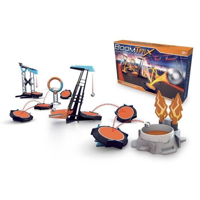Kugelbahn – MODELCO – BoomTrix – Startturm mit Ring und Stunt – Blau