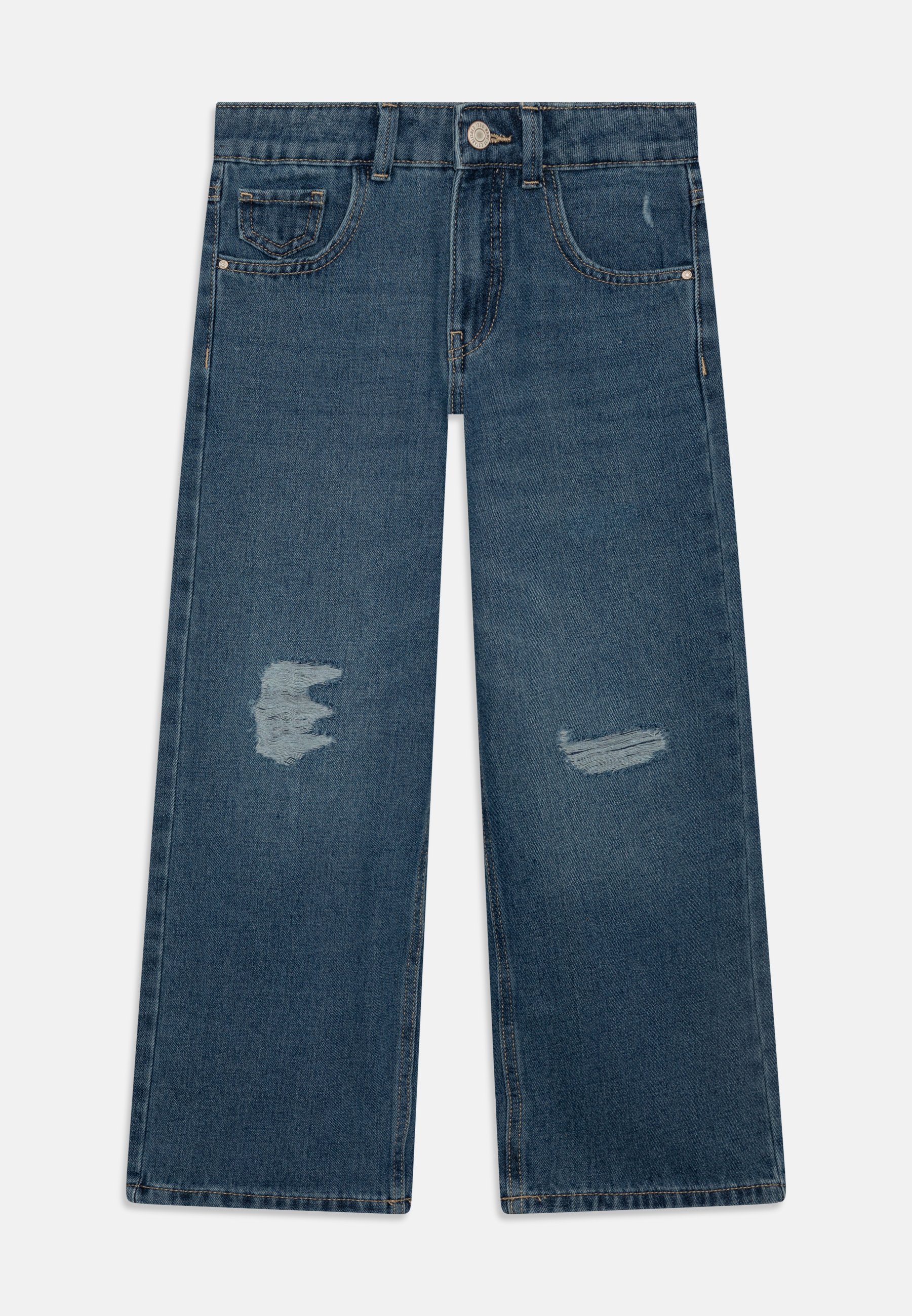 Noem het NKFROSE WIDE TE NOOS - Flared Jeans - donkerblauwe denim