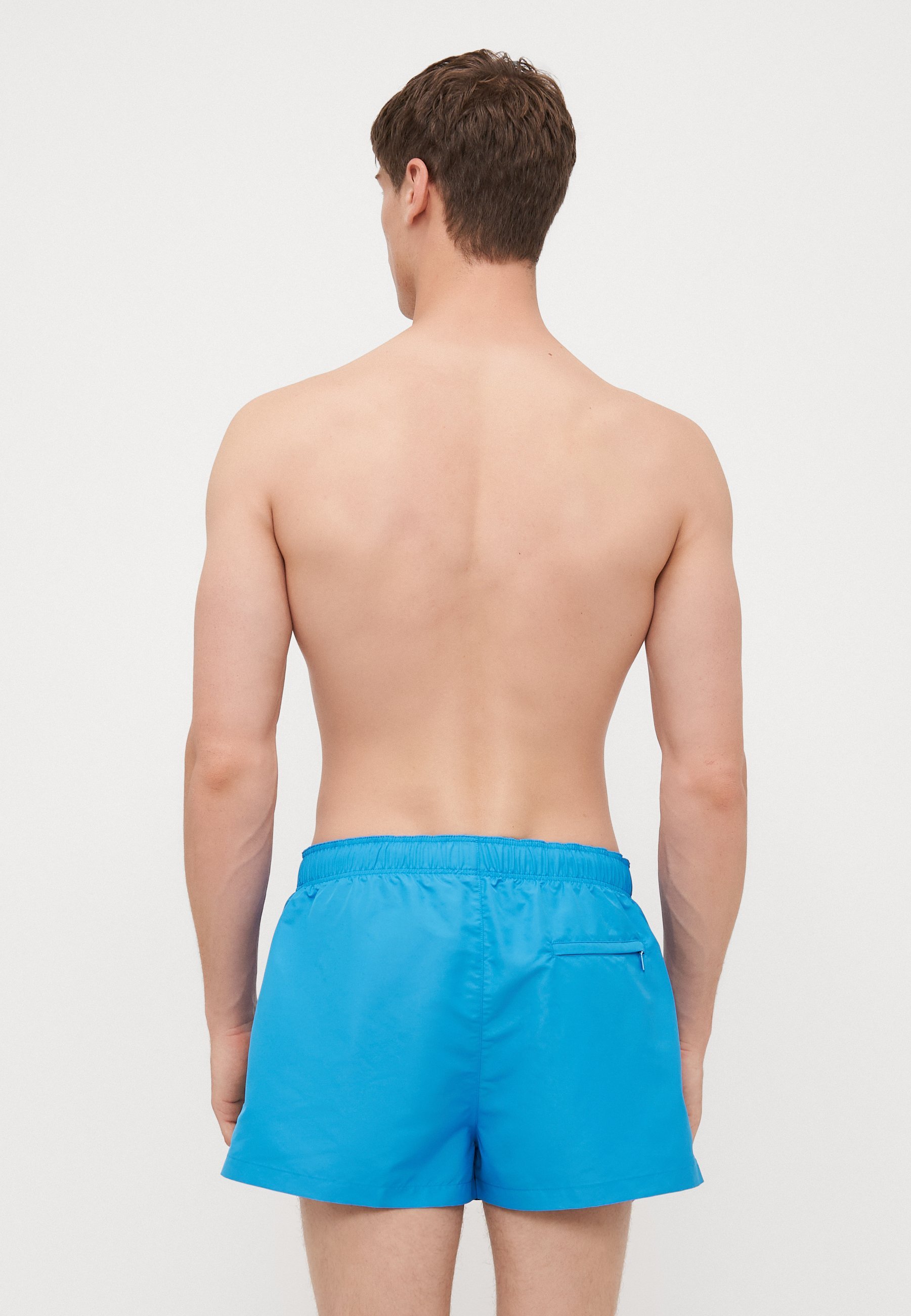Pantaloncini da bagno Versace SWIM GOLFO MEDUSA PATCH - blu acceso