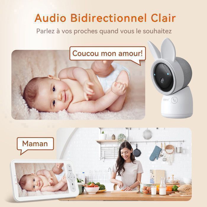 ARENTI 2K/3MP Baby Monitor Camera, 5