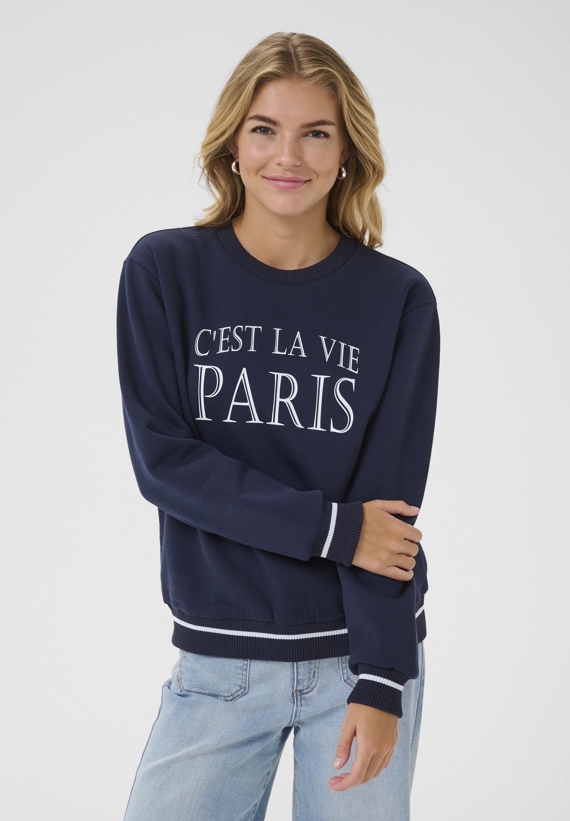 Sweat-shirt Kaffe KACLUB - bleu marine