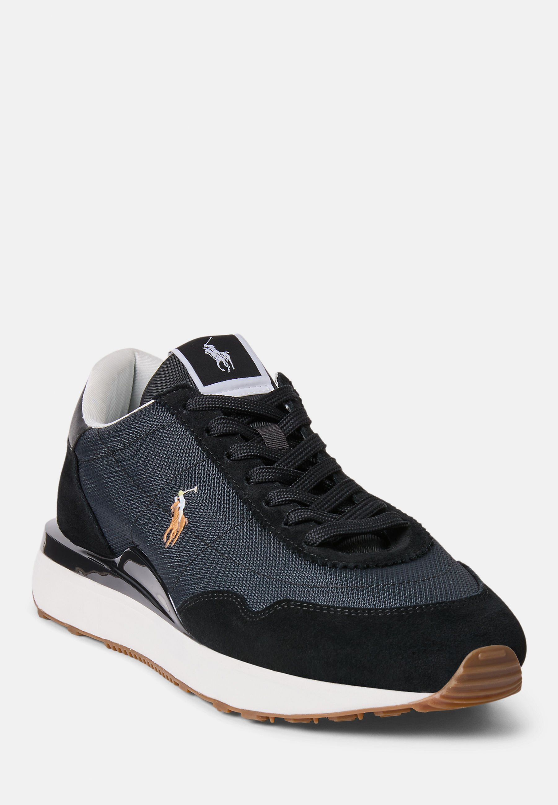 Polo Ralph Lauren TRAIN 89 SUEDE-PANELED SNEAKER UNISEX - Sportbačiai - juodi/daugiaspalviai