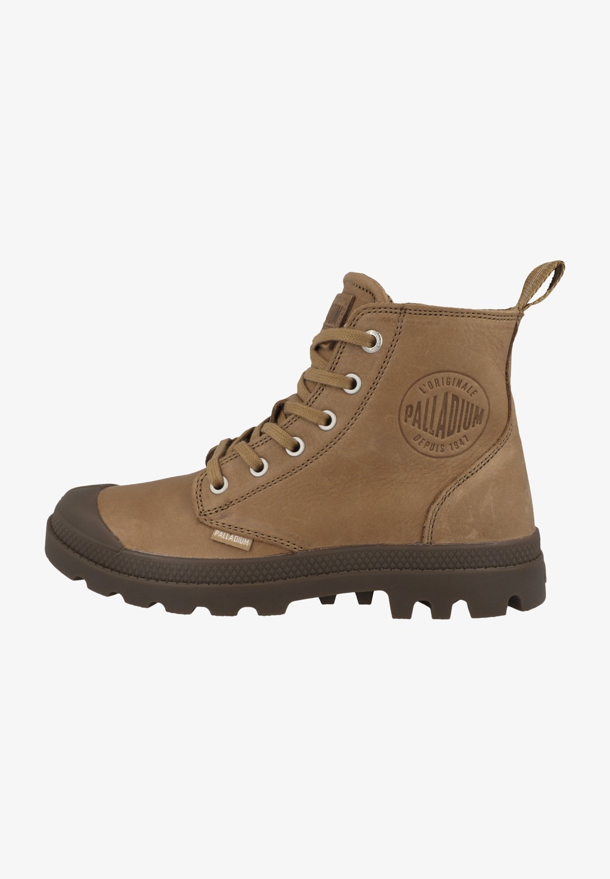 Palladium PAMPA - Stivaletti stringati - marrone scuro