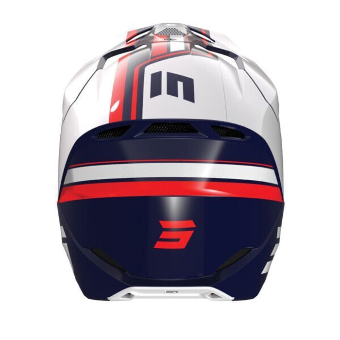 Casco de motocross SHOT RACE GEAR Furious Heritage Blue Glossy
