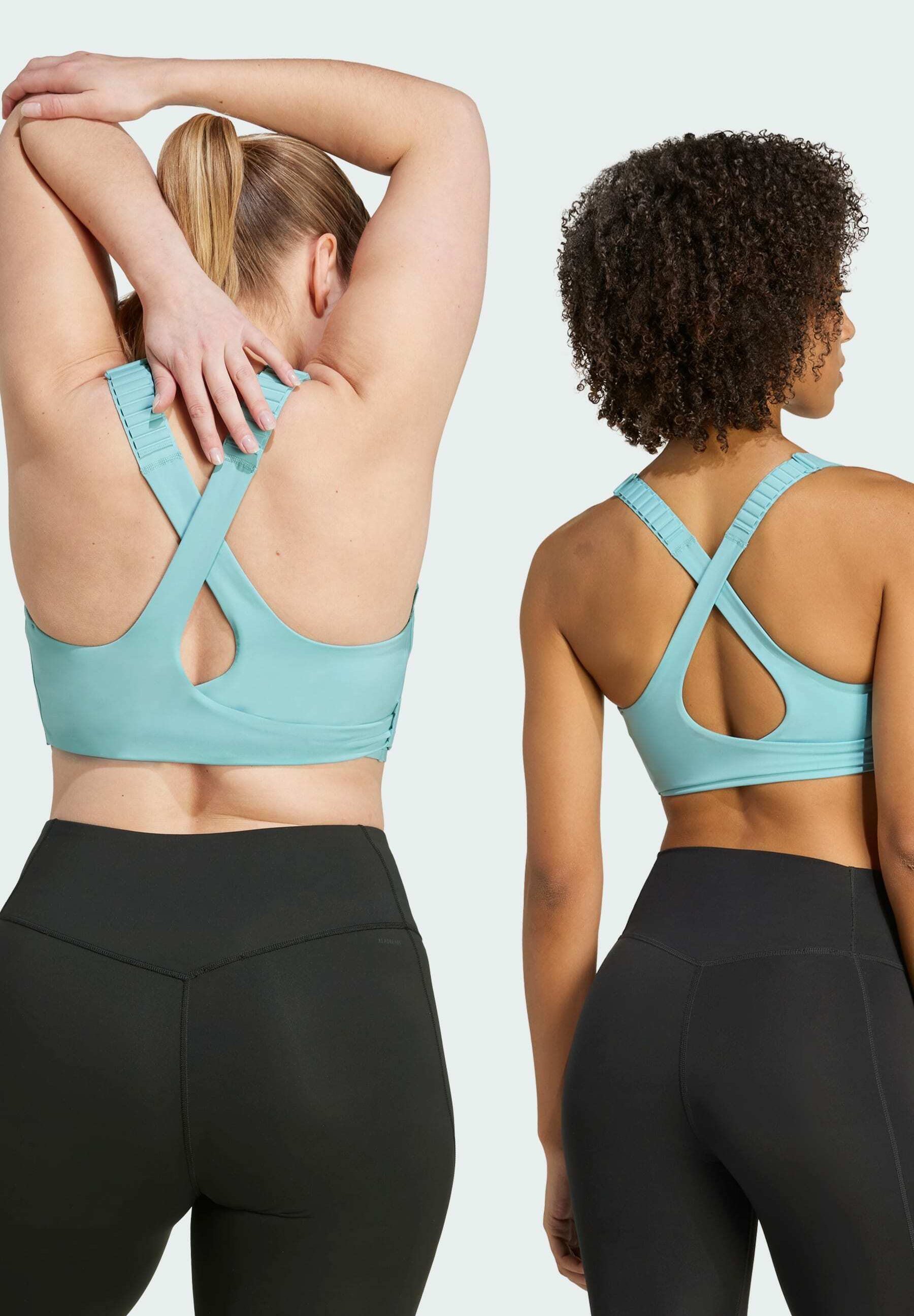 adidas Performance FASTIM - High support sports bra - mint ton