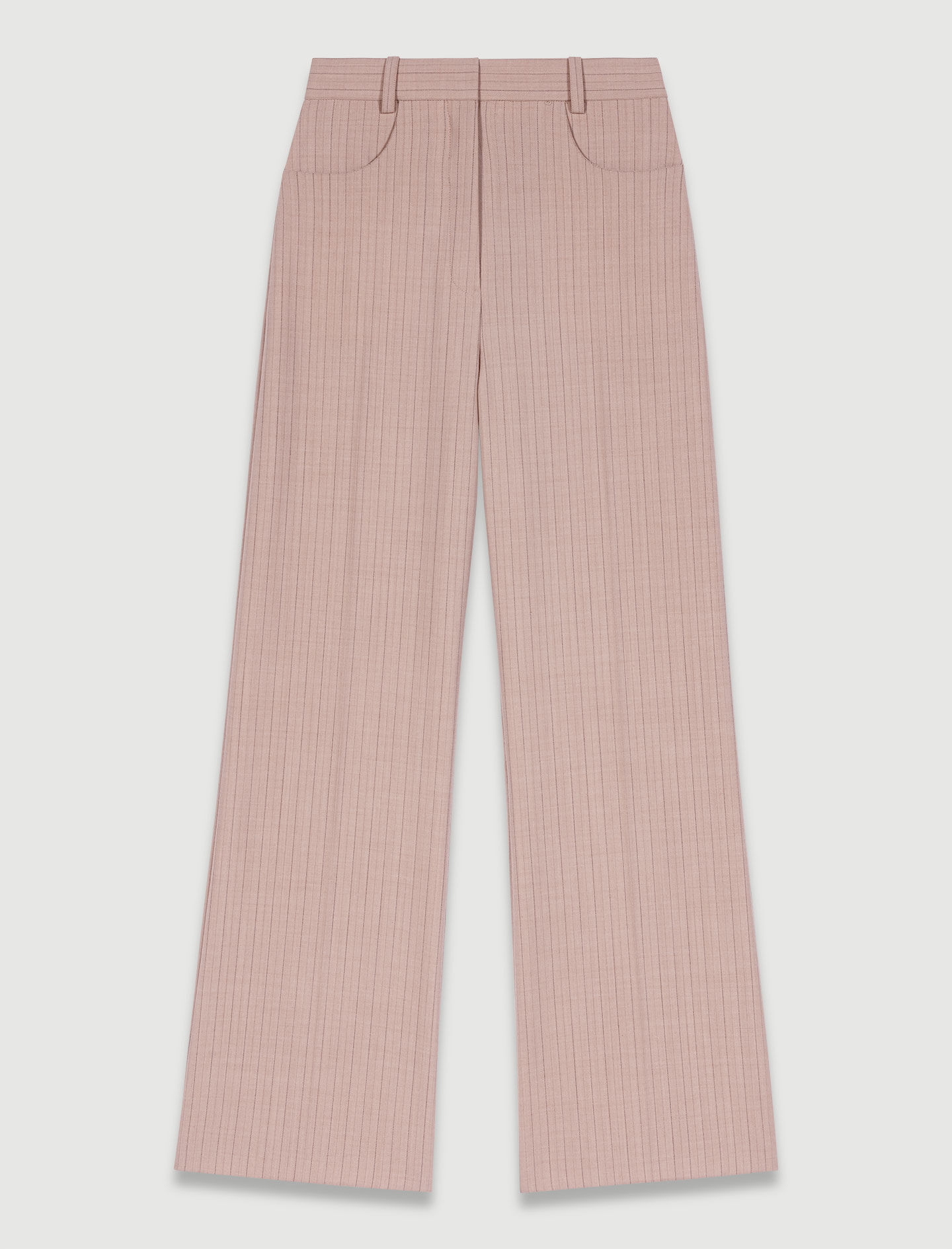 Pantaloni cu talie înaltă - Bej
