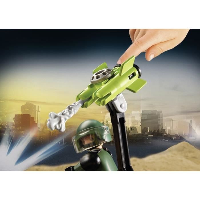 PLAYMOBIL - City Action - Starter Pack Policier et démineur - Quad et accessoires inclus