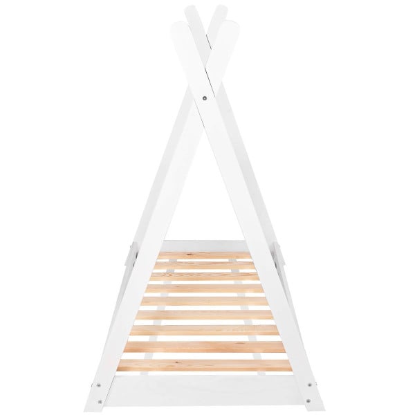 Łóżko drewniane dla dziecka 145x75cm tipi ze stelażem