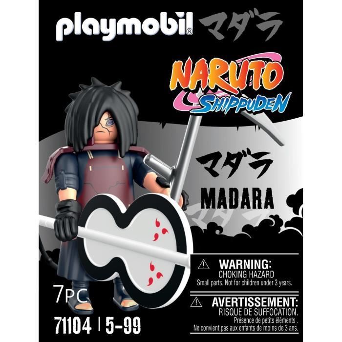 PLAYMOBIL 71104 Madara Figurine, Naruto Shippuden, 8 pièces