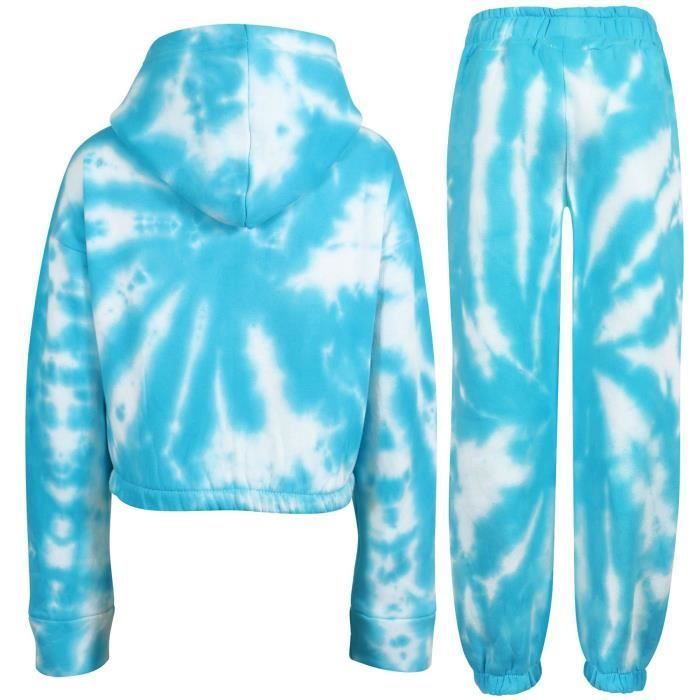 Φόρμα Γυμναστικής Tie-Dye για Κορίτσια (Ηλικίες 5-13) - Μπλε
