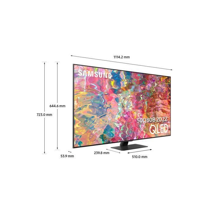 SAMSUNG QE50Q80B - Televisor QLED 4K UHD - 50'' (127 cm) - Smart TV - HDMI 2.1 - Dolby Atmos
