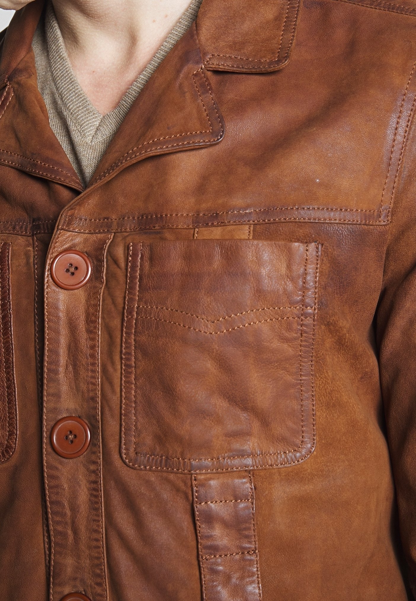 Giacca in pelle Oakwood - marrone