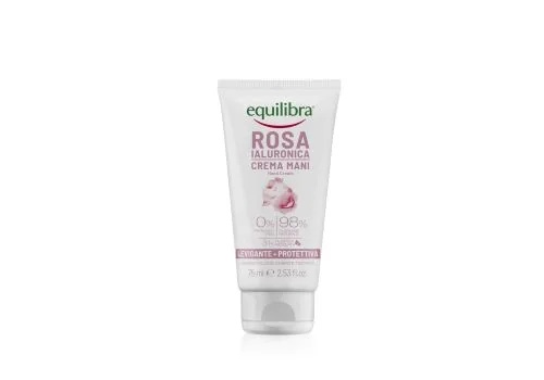 EQUILIBRA Equilibra Creme para Mãos com Ácido Hialurônico e Rosa 75ml Efeito Suavizante