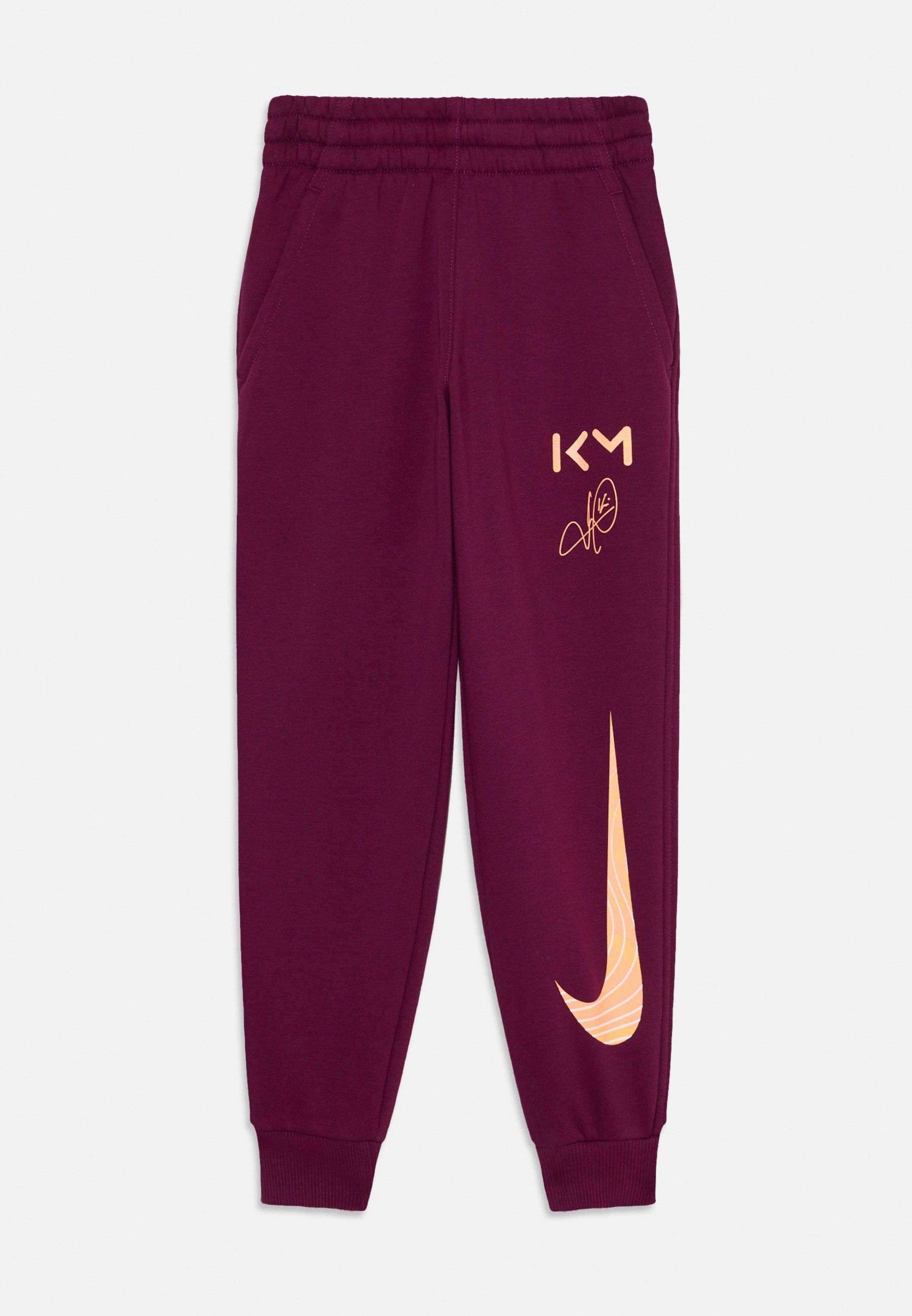 Nike Performance KYLIAN MBAPPE CLUB UNISEX sportinės kelnės - bordo/oranžinės