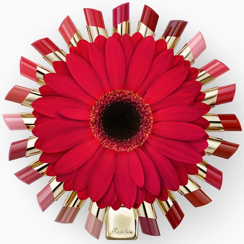 GUERLAIN KissKiss Shine Bloom Glossy lūpų dažai