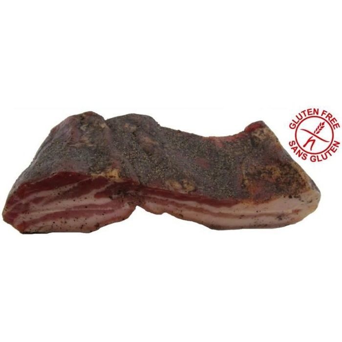Peppered dried pork belly, approx. 350g