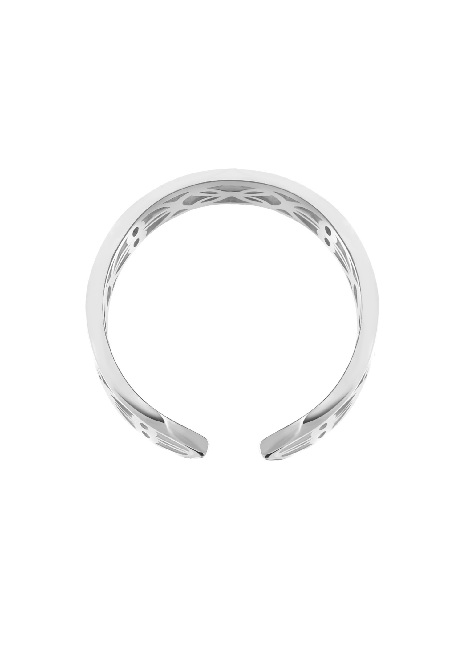 Elli Femmes Ouvert Fleur de Vie Boho Réglable en argent sterling 925