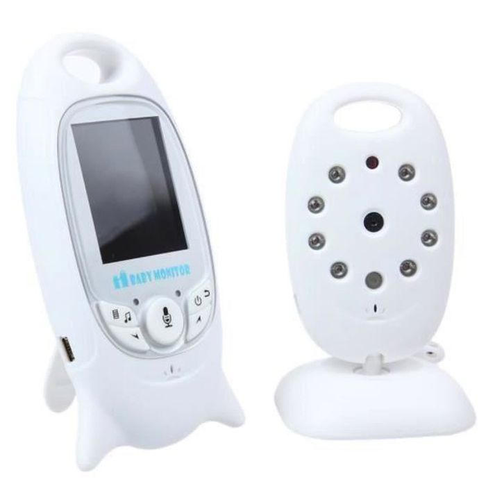BABY PHONE - ECOUTE BEBE Baby Phone vidéo Sans fil Multifonctions - Marque - Modèle - LCD couleur - Night vision - 8 Lullabies