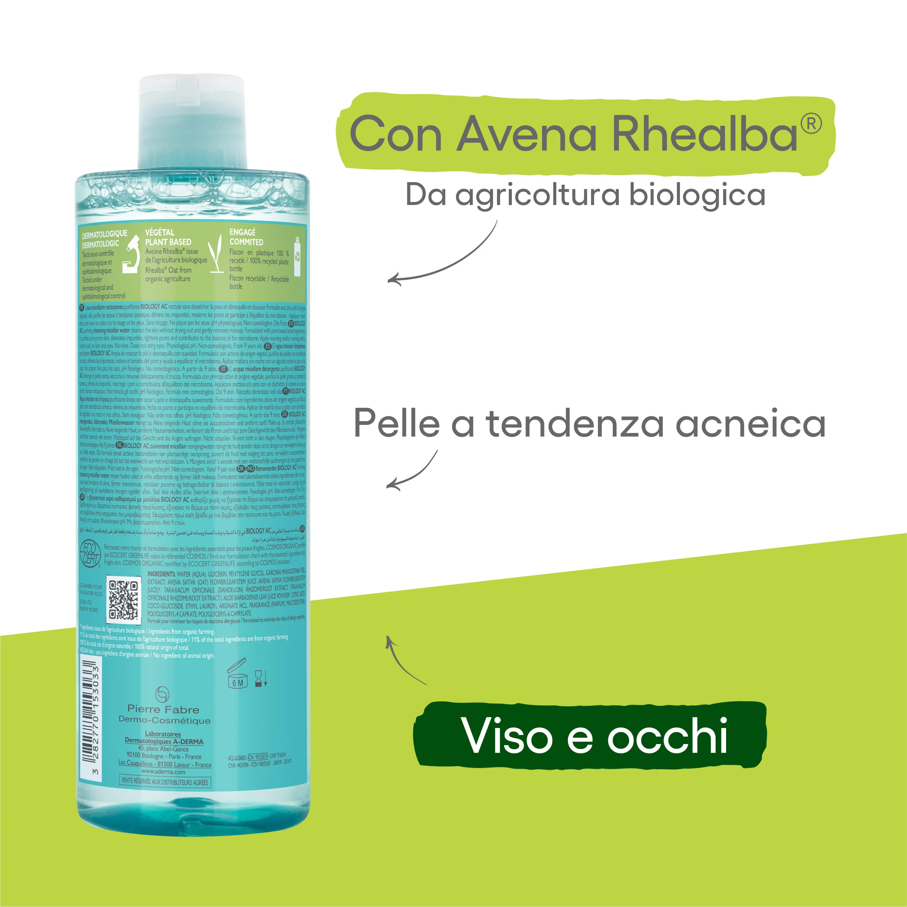 Biology AC Acqua Micellare Detergente Struccante - Acqua detergente viso