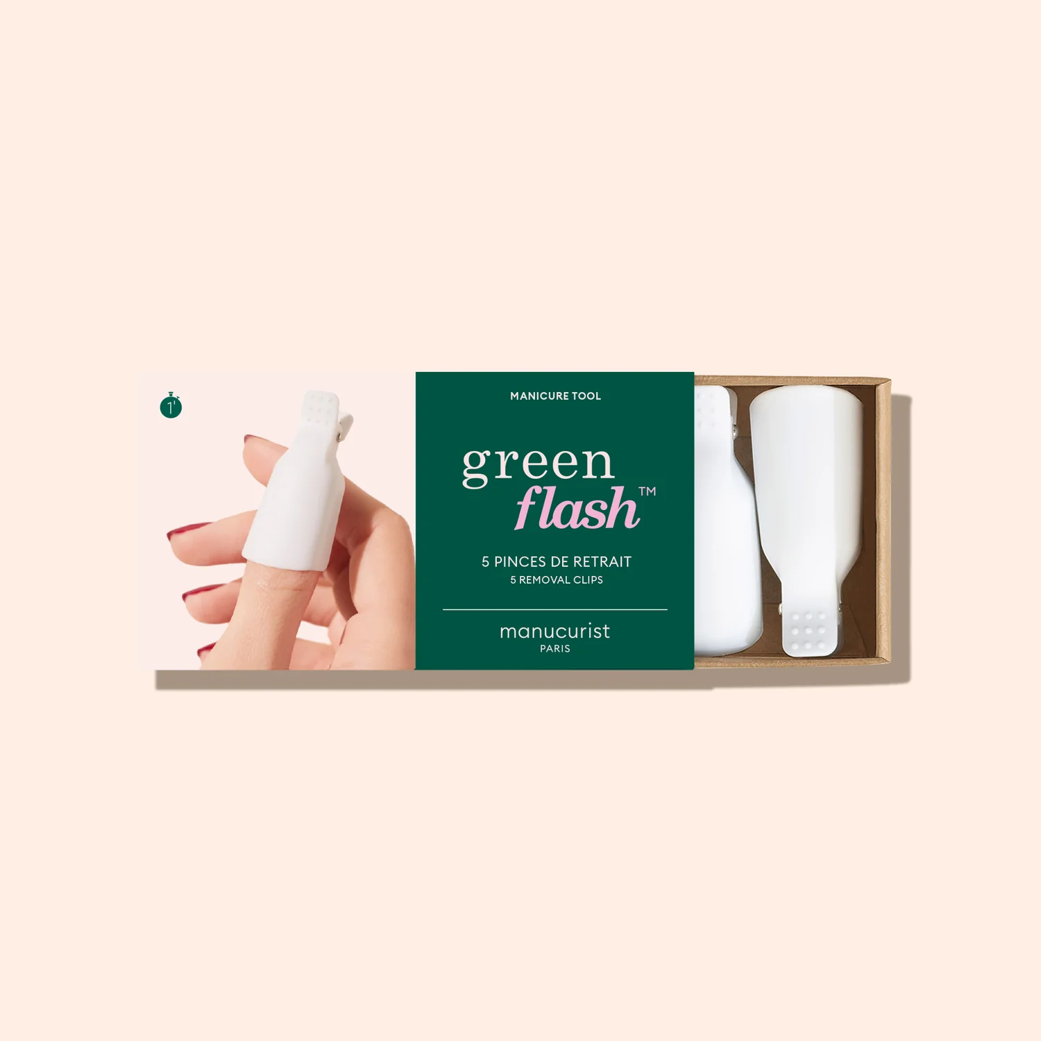 Semi-permanent LED Green Flash™ Pinces de retrait