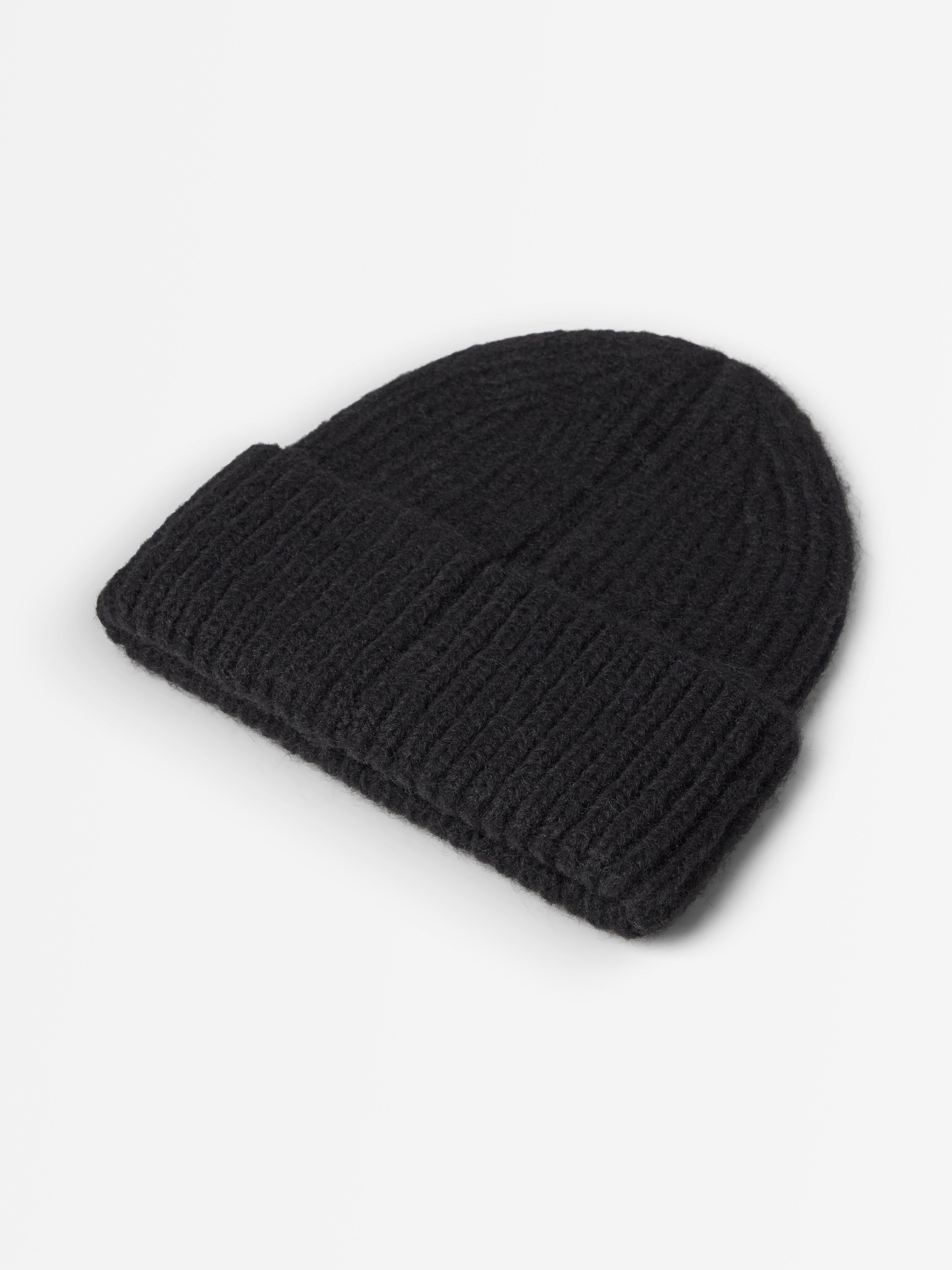 Bonnet tricoté noir