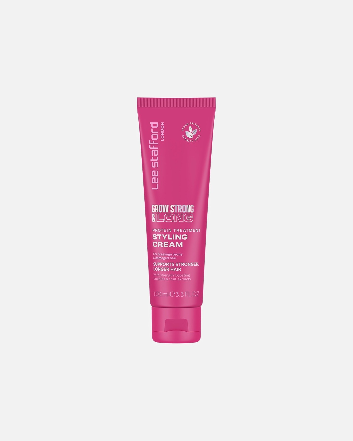 Lee Stafford vlasový krém pre silné, dlhé vlasy – proteínová kúra a stylingový krém – 100 ml