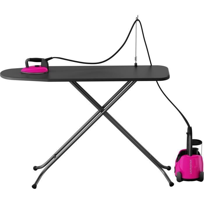 LAURASTAR LIFT Plus - Ferro da stiro con generatore di vapore 3 in 1 Pinky Pop - 2200W - Piastra attiva 3D - Pressione 3,5 bar - Serbatoio acqua 1,1L